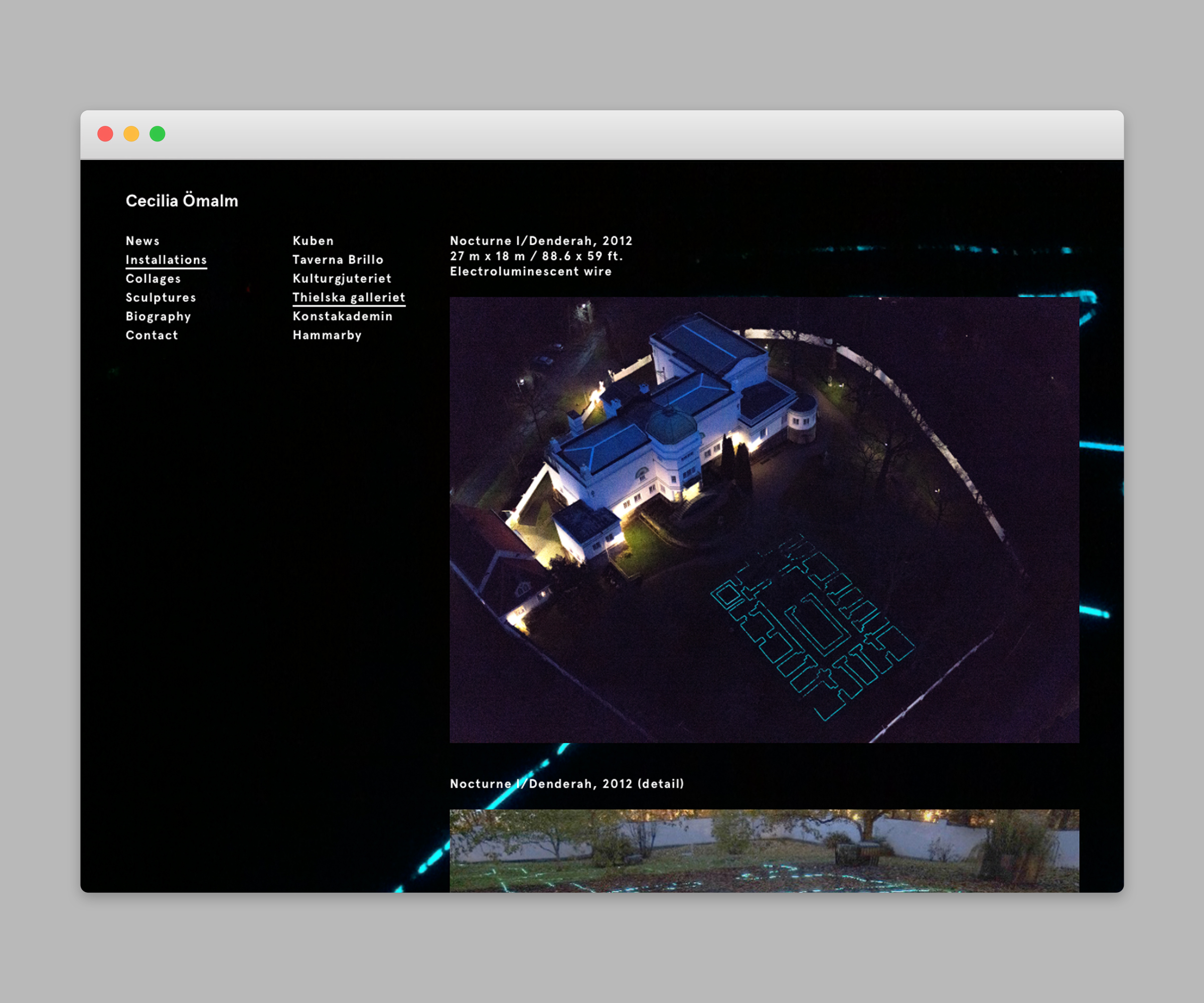 Cecilia Ömalm — Website