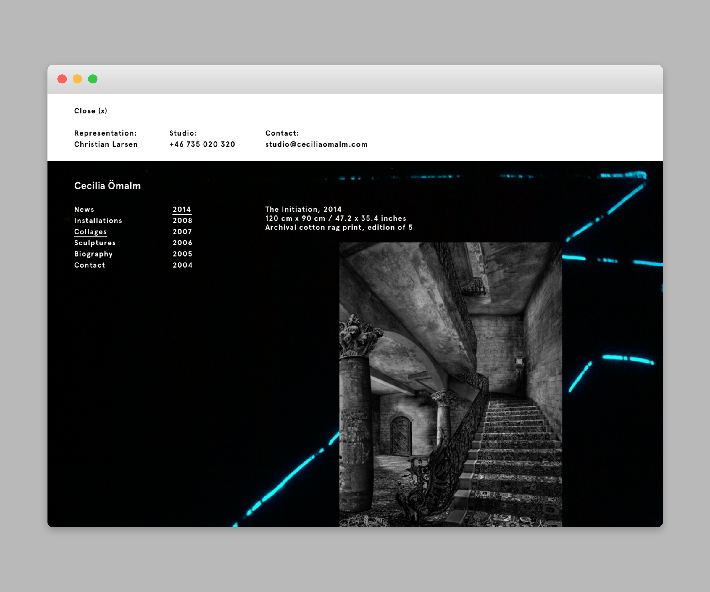 Cecilia Ömalm — Website