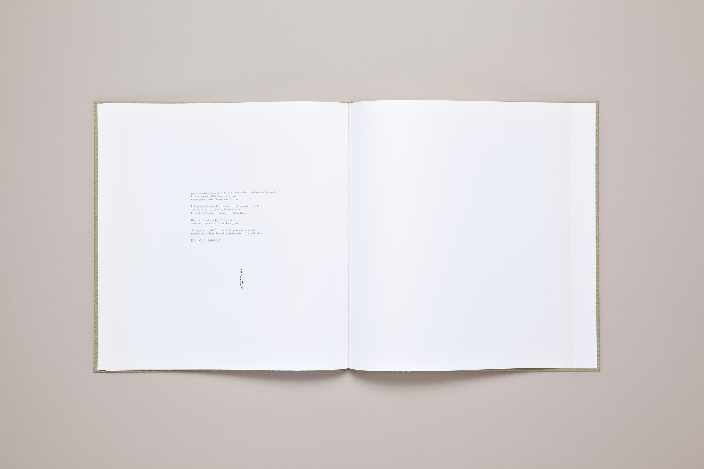 Gerry Johansson — Dalen — Book