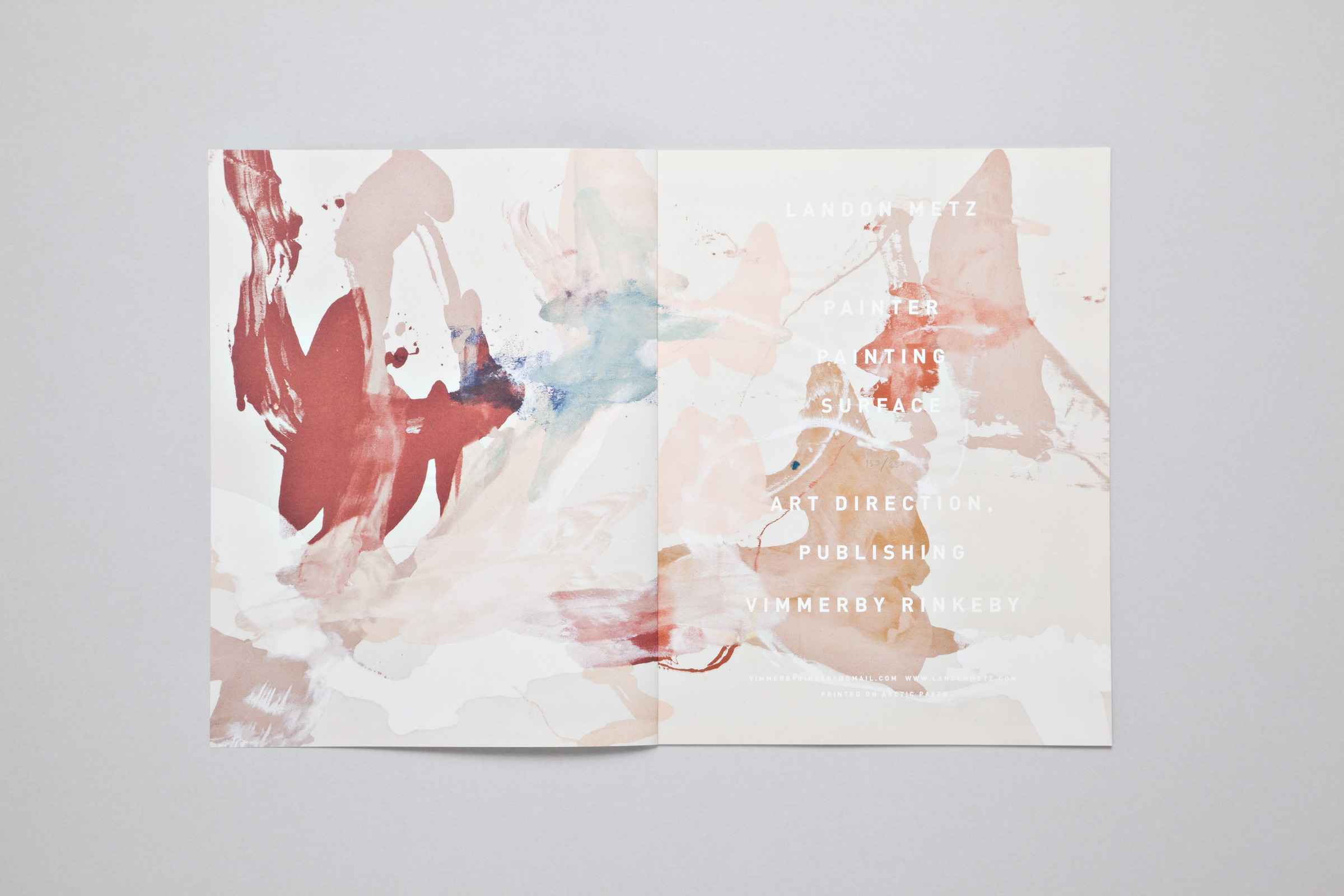 Landon Metz — Painter Painting Surface — Publication