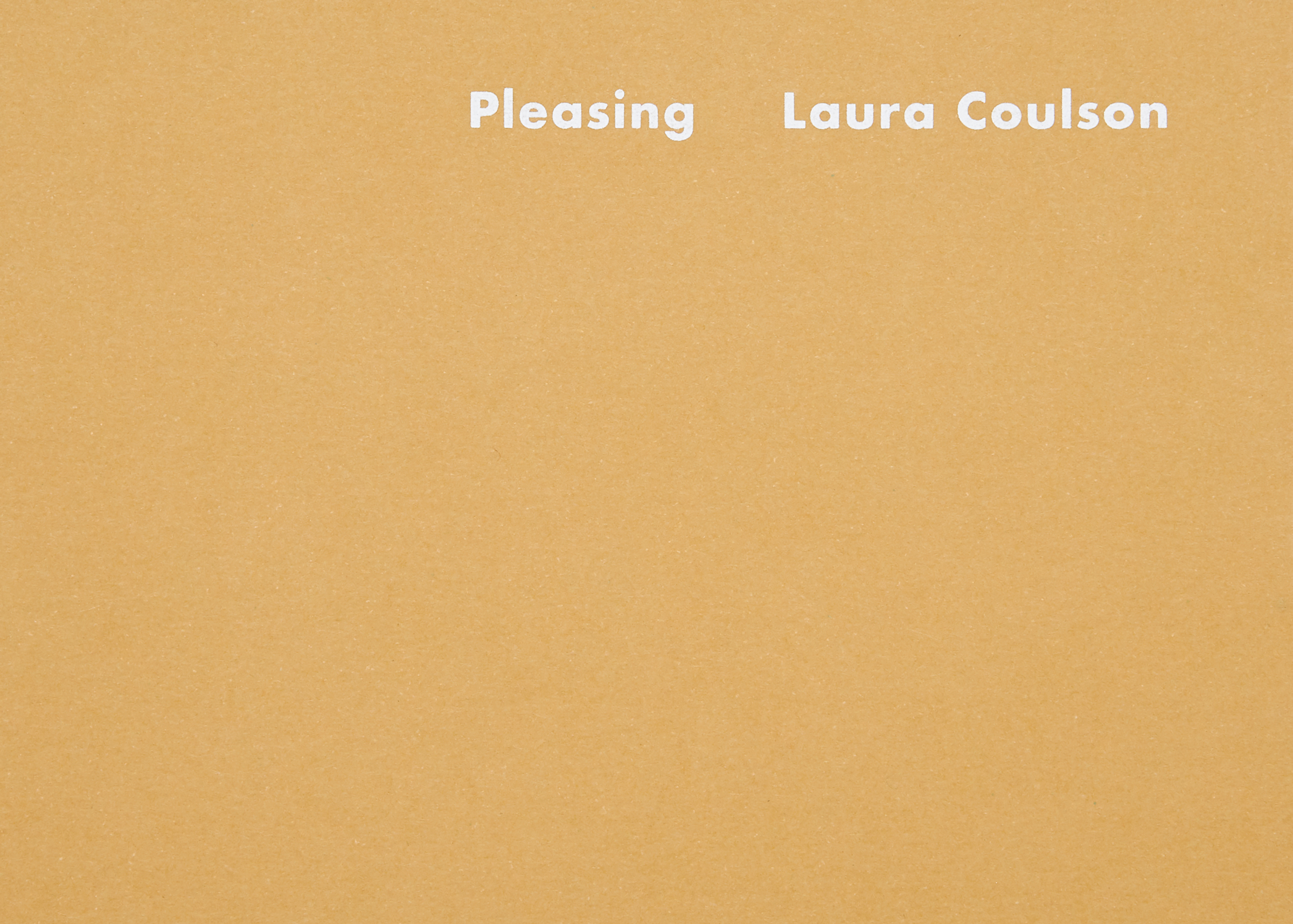 Laura Coulson — Pleasing — Book