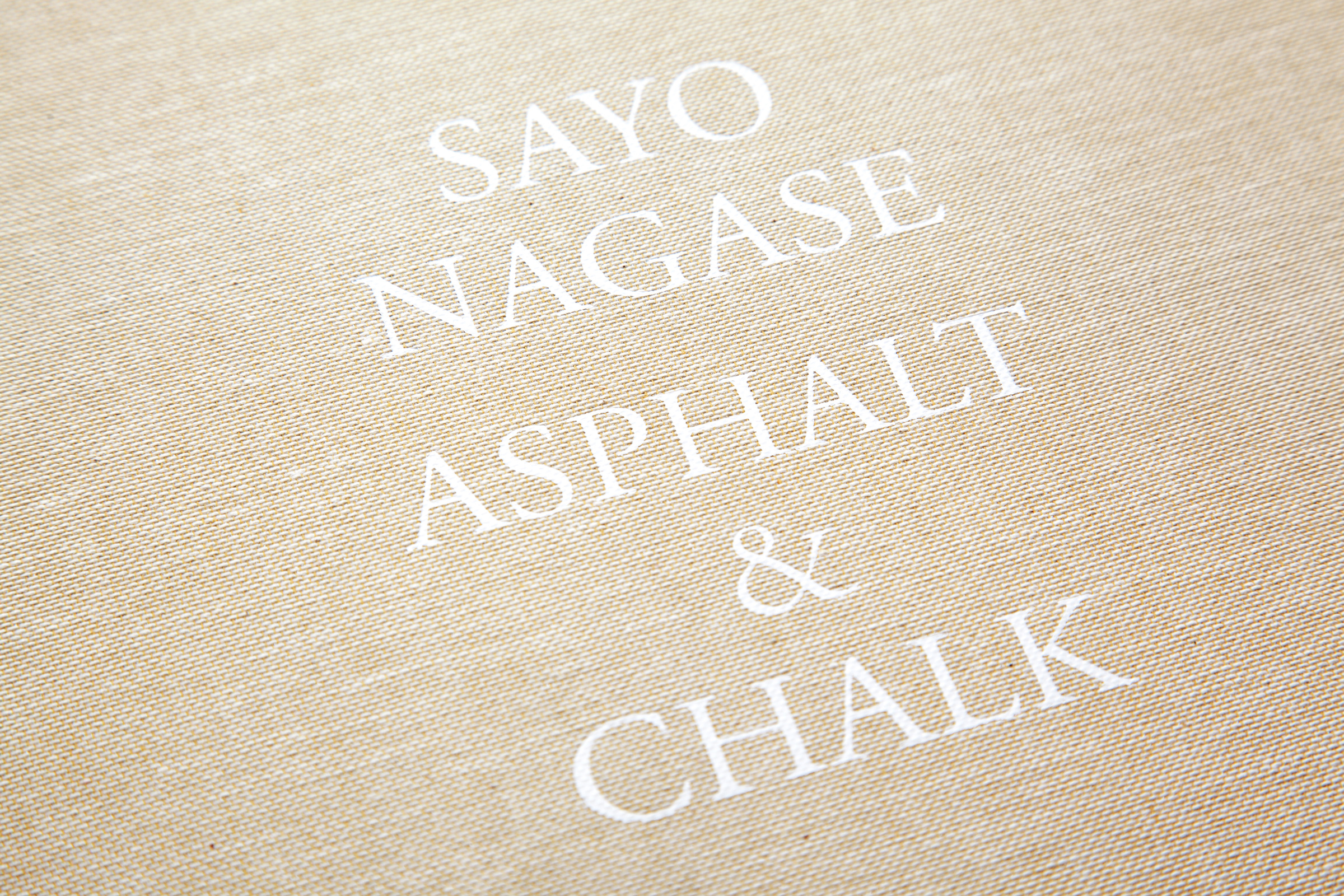 Sayo Nagase — Asphalt & Chalk — Book