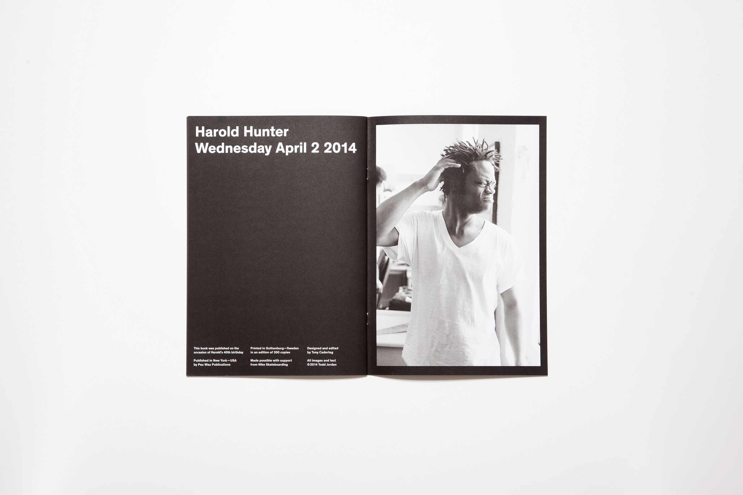 Todd Jordan — Harold Hunter — Publication